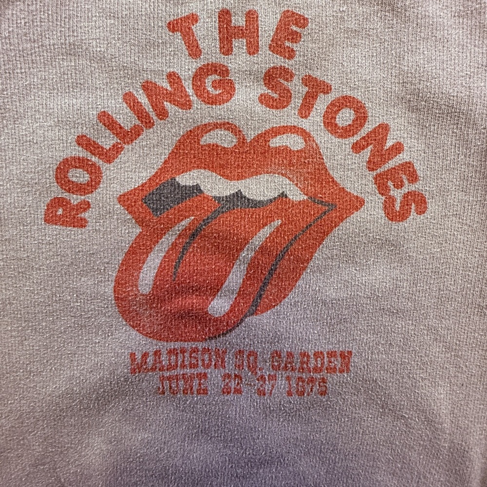 THE ROLLING STONES Toddler Sz 3T Sweatshirt "MADISON SQUARE GARDEN Concert 1975"